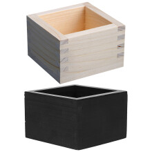 2 stück japanische sake-becher-box aus holz, quadratisch, für sushi