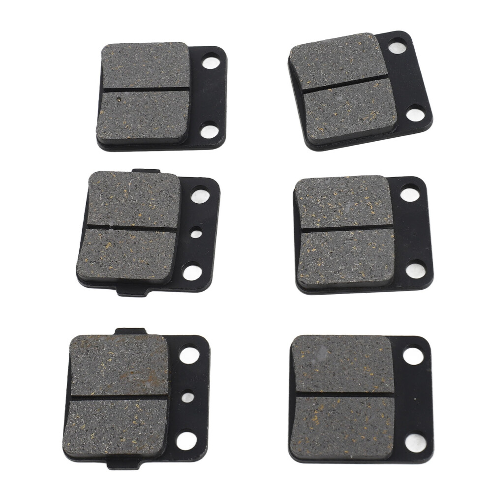 6Pcs Brake Pads Set For Warrior 350 Yfm350 1989-2004 Metal Front Rear 9431388638386