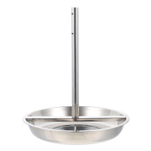 Edelstahl Bratpfanne Hähnchenhalter Vertikal Grill Rost Silber