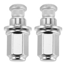 2Sets Stahl Radnuss Schutzkappen Silber Für Pkw Und Lkw Wartung