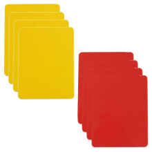 8 Stück Karten Fußball Gelb Rot Schiedsrichter Set Glänzend PVC