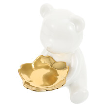 Bear Aufbewahrungstablett Weiß Porzellan Armband Aufbewahrungsregal