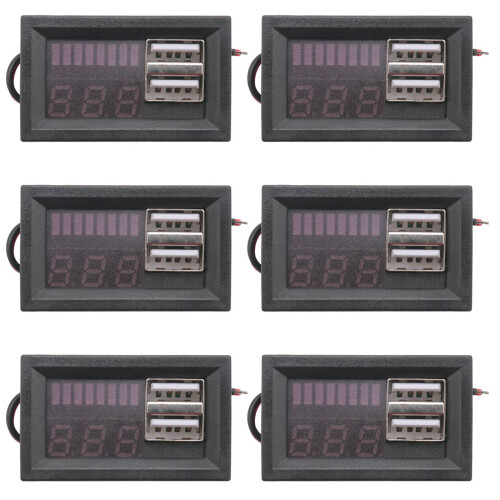 6X Red LED Digital Display Voltmeter  Voltage Meter Volt Tester Panel