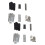 2 Set Guitar Humbucker Pickup Kits Producing Accessories/Cupronickel Baseplate/Spacer/Bobbin/ Pole Slug 2