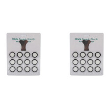 24Pack Ultrasonic Mist Maker Fogger Ceramics Discs for Humidifier Parts Transducer Discs with Cap Tool