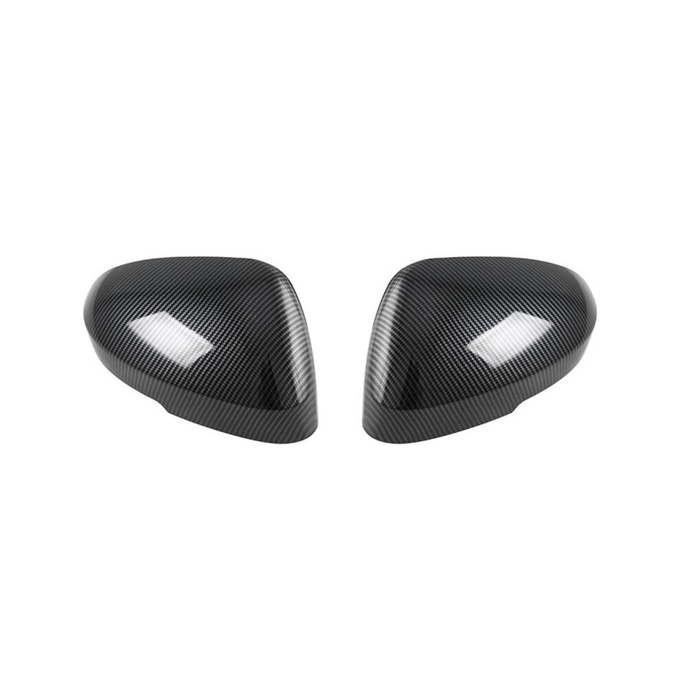 Carbon Fiber Pattern Rearview Mirror Cover Exterior Door Wing Cap For Outlander 2022 + Side Mirror Cover Tauoh