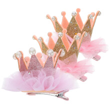 3 pezzi fermaglio capelli bambina, corona elastica a fiore