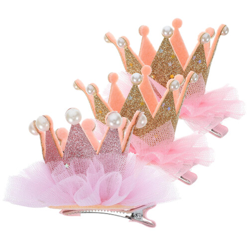 3 pezzi fermaglio capelli bambina, corona elastica a fiore