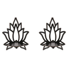 2X Lotus Corner Shelf Wooden Wall Mount Floating Shelf Decorative Flower Plant Display Shelf for Bedroom Book Room Decor