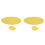 2X Foldable Round Fan-Yellow 1