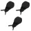 3Pcs Black Working Cap Kitchen Chef Hat for Restaurant Staff Use 3