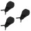 3Pcs Black Working Cap Kitchen Chef Hat for Restaurant Staff Use 7