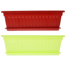 2Ud Macetas Para Flores Y Árboles De Plástico Duradero Color Aleatorio