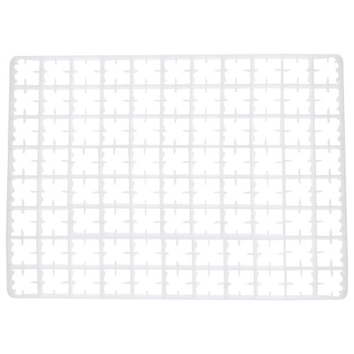 1Pc Durable Plastic Egg Organizer White Egg Storage Tray for Home Use 2