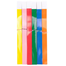 600 Pack Paper Wristbands,Colored Wristbands Waterproof Hand Bands for Party Club Adhesive Wristbands