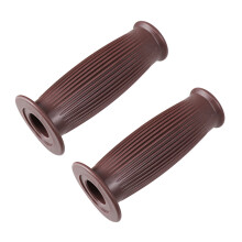 1Paar Lichtbruine Rubberen Handvaten Comfort Grip Anti-Slip