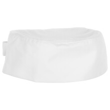 atmungsaktive mesh-schädelkappe für gastronomie, weiß, verstellbar