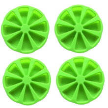 Silikonbakformar Triangel Pizza SkivtåRta Silikonform 8 Cavity Silikon TåRtform Non Stick TåRtportionsform