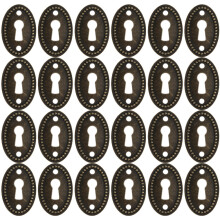 24 Pièces Plaque De Recouvrement Pour Serrure À Oeil Antique
