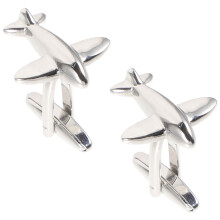 1 Paire De Boutons De Manchette Avion Pour Costume Chemise