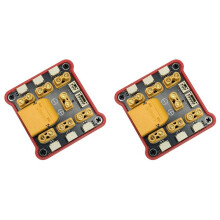 2X XT60 zu XT30 PDB Multi-Port-Stromverteilerplatine GH1.25 Signalschnittstelle CAN-Bus-Hub-Platine für RC-Bootsautomodelle