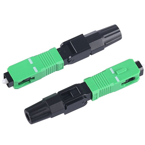 Fiber Cold Splicer Fiber Optic Connector SC-APC Connector FTTH Embedded Leather Wire Quick Connector 100pcs