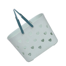 1Pc Green Hollow Plastic Storage Container Shower Caddy for Bathroom