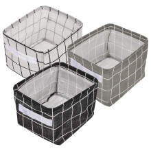 3Pcs Foldable Cloth Storage Basket Assorted Colors Multi-Use Organizer
