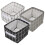 3Pcs Foldable Cloth Storage Basket Assorted Colors Multi-Use Organizer 1