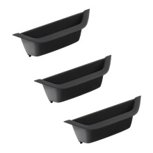 3X Auto Auto Interieur Innen Tür Griff Zug Verkleidung Kompatibel Für- F25 F26 X3 X4 2011-2017, Vorne , Schwarz