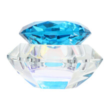 1Pièces Coupe Cristal Bleue Pour Mélange Liquide Nail Art