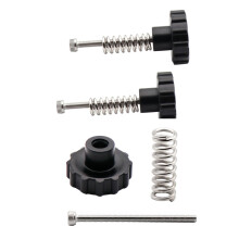 1Set 3D Printer Parts Schwarzes Kunststoff Leveling Kit Für Heizbett