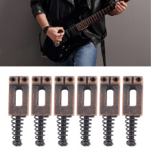6Pcs Electric Guitar Bridge Saddles Zinc Alloy