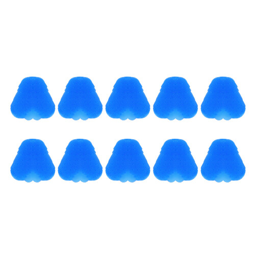 10 Pcs Blue Rubber Urinal Splash Mats, Deodorizer for Men Bathroom 1