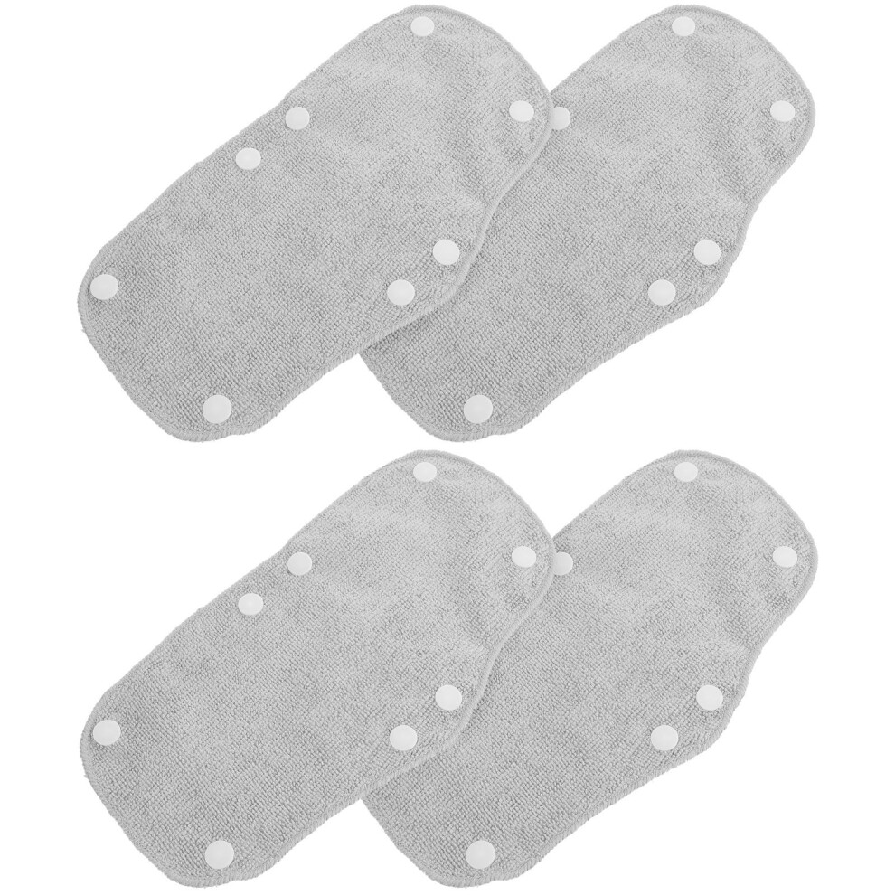 4Pcs Grey Hard Hat Sweatbands Snap-On Fabric Sweat Absorber Liners 3164024135104