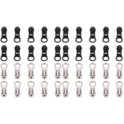 40 Pcs Nylon Zipper Heads Repair Accessories Automatic Puller 2