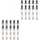 40 Pcs Nylon Zipper Heads Repair Accessories Automatic Puller 4