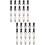 40 Pcs Nylon Zipper Heads Repair Accessories Automatic Puller 8