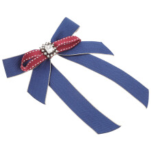 Bow Brooch Rhinestone Bow Tie Ribbon Pre-Tied Neck Tie Accessory