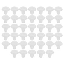 40Pcs Transparent Pom Blinds Rail Plugs Durable Bottom Rail Buttons