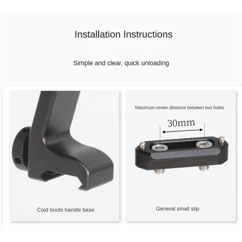 JLwin Camera Cold Boot Expansion Upper Carrying Handle 1/4 Handle Carrying Pot Rabbit Cage Slide Bar Upper Carrying Handle,B 1