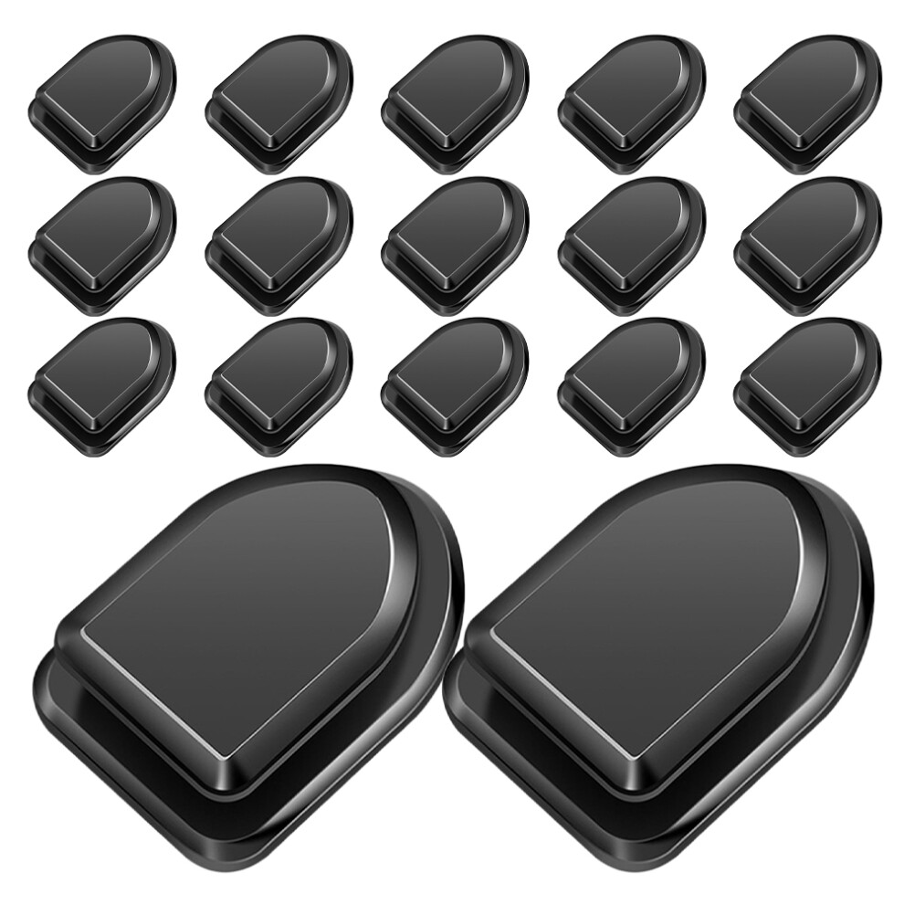 20Pcs Multifunctional Car Sticky Hooks Abs Headrest Seat Hangers Black 3301876508827