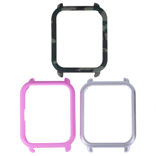 3Pcs Watch Cover Case Assorted Color Durable Protective Frame Cover