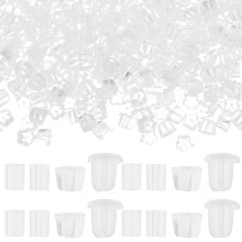 2000Pcs Clear Silicone Earring Backs Locking Backs for Earrings Use