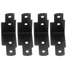 4Pcs Sturdy Black Metal Corner Protectors for Wooden Jewelry Boxes
