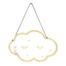 2Pcs Multi Color Acrylic Hanging Mirror Wooden Frame with Smooth Edges