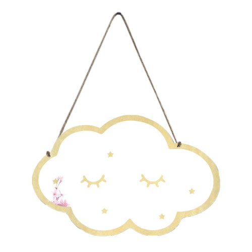 2Pcs Multi Color Acrylic Hanging Mirror Wooden Frame with Smooth Edges