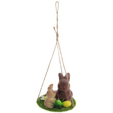 3Stk Kreative Hasendeko Rabbit Figur Tischdeko