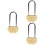 3 Pack Heart Lock Engraved Locks Of Gift Lovers 6