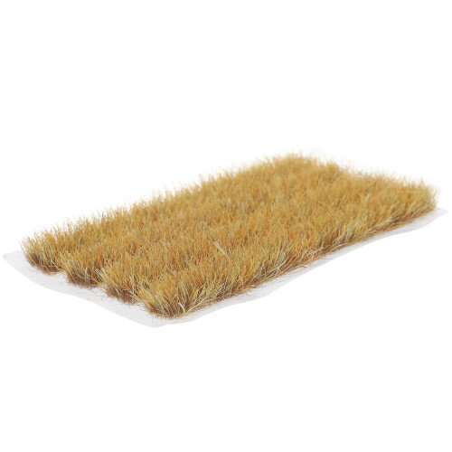 2Sets Brown Plastic Static Rice Field Grass Strip for Sand Table Decor 1